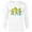 White, variant on Lisa Bart and Maggie in Green St. Patrick's Day - Long Sleeve T-Shirt for Men - Customized-White
