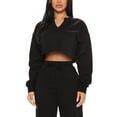 thumbnail image 6 of Idoravan Women'S Loose Casual Sports Zipper Sweatshirt Sweatpants Two-Piece Set Women Casual Color Clothes Sports Suit Long Sleeve Pants Two Piece Set Black, 6 of 9