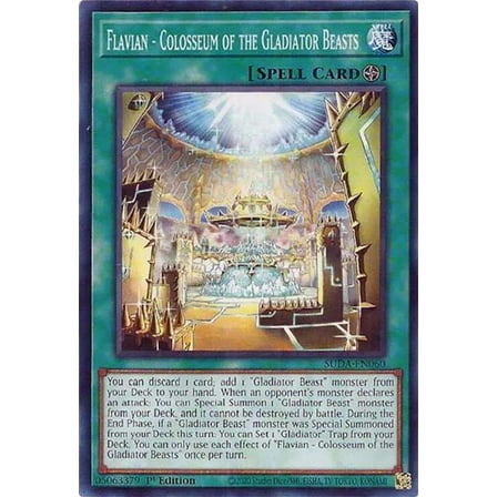 YuGiOh Supreme Darkness Common Flavian - Colosseum of the Gladiator Beasts SUDA-EN060