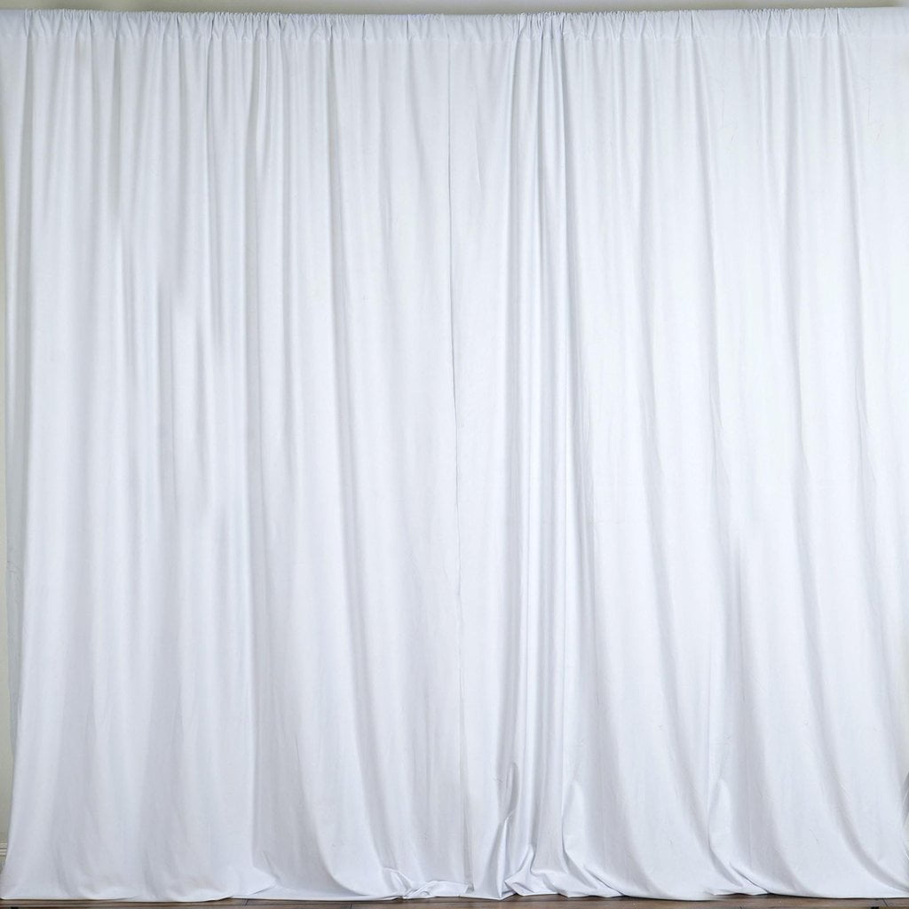10 x 5 Ft Curtain Polyester Poplin Backdrop Drapes Panels Hot Pink 1 Pair 
