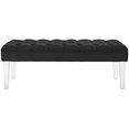 thumbnail image 5 of Modway Valet Modern Style Performance Velvet and Acrylic Bench in Black, 5 of 5