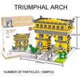 thumbnail image 1 of Petit Jouet de Blocs de Construction Arc de Triomphe Modèle Assemblé, 1 of 5