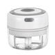 thumbnail image 3 of Mini molinillo de ajo eléctrico portátil, picadora de alimentos, picadora de condimentos, picadora de especias, color blanco Yuarrent HA001023-01B, 3 of 7