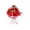 A001- Black, variant on Christmas Tree Decorations, Christmas Picks, Artificial Flower, Red Christmas Ornaments, 17X9 Inch Artificial Decorative Pick with Variegated Ivy Leaves and -Looking Green