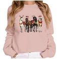thumbnail image 2 of Funny Horses Christmas Sweatshirts for Women 2025 Long Sleeve Crewneck Cowgirl Holiday Graphic Sweatshirt Pullover Tops, 2 of 5