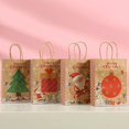 thumbnail image 5 of Bolsas de regalo navideñas Kraft 24 bolsas de estilo variado Bolsas de papel navideñas con asas Bolsas de regalo navideñas con estampados navideños para envolver regalos Cristo, 5 of 5