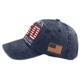 thumbnail image 6 of 250th Anniversary USA Hat 1776-2026 Patriot Baseball Cap Adjustable Classic Retro Embroidered Hat for Men Women Gifts,Navy, 6 of 6