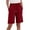 Wine, variant on DDAPJ pyju Summer Shorts for Women Linen Bermuda Shorts Drawstring High Waisted Knee Length Short Pants with Pockets Wine S