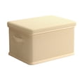 thumbnail image 1 of Contenedor de almacenamiento de ropa, caja de almacenamiento de juguetes, caja portátil para ropa y mantas, organizador de armario con tapa para L, 1 of 8
