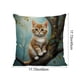 thumbnail image 3 of Funda de almohada con estampado de animales adorables 45x45cm - Cojín de sofá de lycra de nylon para salón, dormitorio, patio - Uso interior y exterior, 3 of 6
