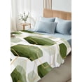 thumbnail image 5 of Sage Green Marble Flat Sheets Only Full Size, Soft Breathable Bed Top Sheets for Mattress, Gold White Geometric Hexagon Modern Luxury Bedding Flat Sheets for Home Hotel Bedroom Bed Protection, 5 of 9