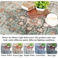 thumbnail image 3 of General Washable Oriental Area Rug - 9x12 Rugs for Living Room Soft Carpet for Bedroom Waterproof Floral Distressed Indoor Stain Resistant Non-Shedding Floor Carpets (Green, 9x12), 3 of 12