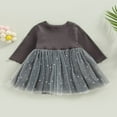 thumbnail image 4 of PENGXIANG Enfant en Bas Âge Filles Robe Paillettes Étoiles Lune Motif Tulle Tutu Robe, 4 of 8