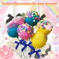 thumbnail image 4 of 50 Pack Blue Satin Ribbon Twist Tie Bows for Treat Bags, Gift Bags, Bakery Candy Bags and Package Decorating Ribbon Bow, Bowknot for Gifts, 4 of 8