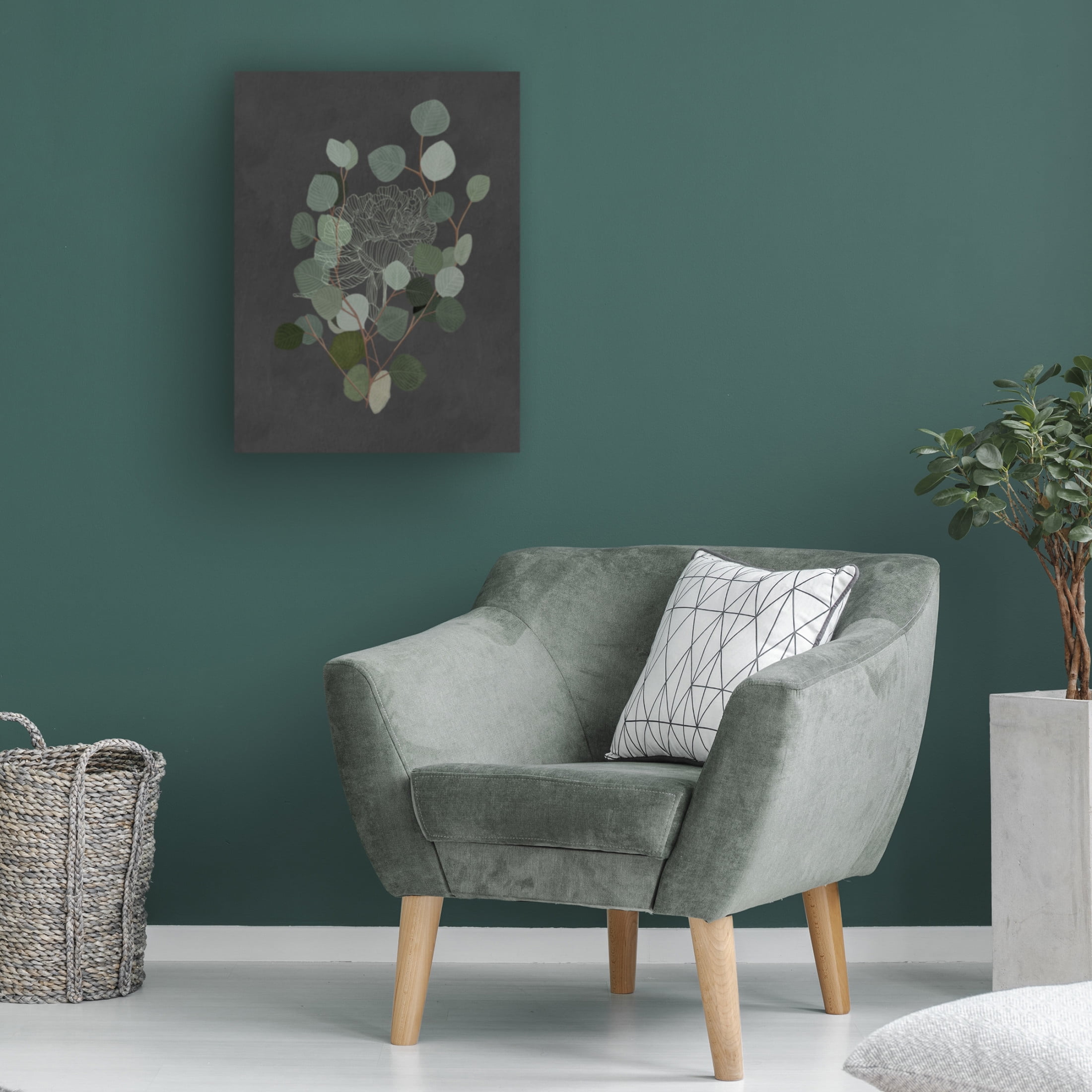 Trademark Fine Art Katie O'Shea  Eucalyptus Leaves IV Canvas Wall Art