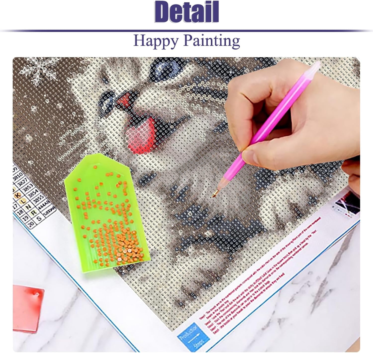 Cat Diamond Art Kits for Adults, Christmas Diamond Painting Kits for Beginners, Christmas Snowy Diamonds Art Painting Kits, 5D Round Full Drill Crafts Kits Home Decor Gifts 12x12inch