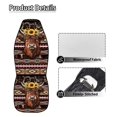 thumbnail image 6 of Uorisanigo Aztec Highland Cow Car Front Seat Covers Waterproof Car Seat Cover for Front Seat Set of 2 Removable Automotive Accessories Elastic Fabrics Universal Fit Most Cars,SUV, Trucks, 6 of 7