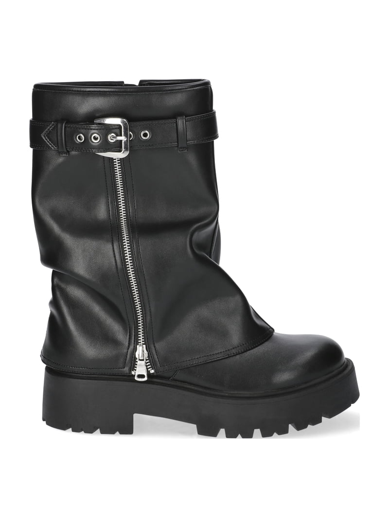 No Boundaries Women's Foldover Moto Boots - Walmart.com