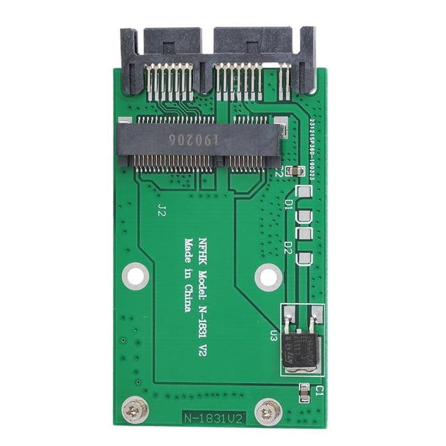 Injueey Mini tarjeta MSATA a disco de tarjeta convertidor de adaptador de interfaz Micro SATA de 1,8 pulgadas Juegos de teclado y mouse para computadora