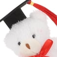 thumbnail image 2 of Mini osos de graduación, osos de peluche, osos de peluche con birrete, oso de juguete para fiesta de graduación, regalos de escuela secundaria y universidad, color blanco, 2 of 8
