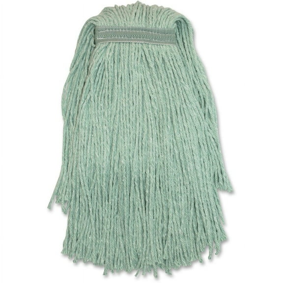 Genuine Joe GJON24G1B, Blended Yarn Green Mophead, 1 Each, Green - Yarn | Bundle of 2 Each