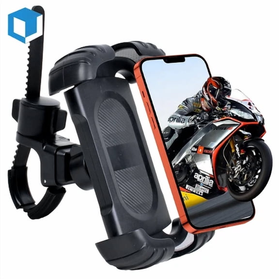 360° Motorcycle Bike Handlebar Bicycle For Gps Cell Phone Holder Mount Clamp