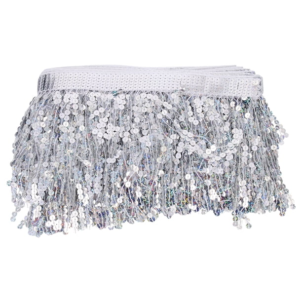 ColoMX Trimen de lentejuelas múltiples para vestidos de ropa latina en la etapa latina de la borde del borde de decoración de la decoración de la costura