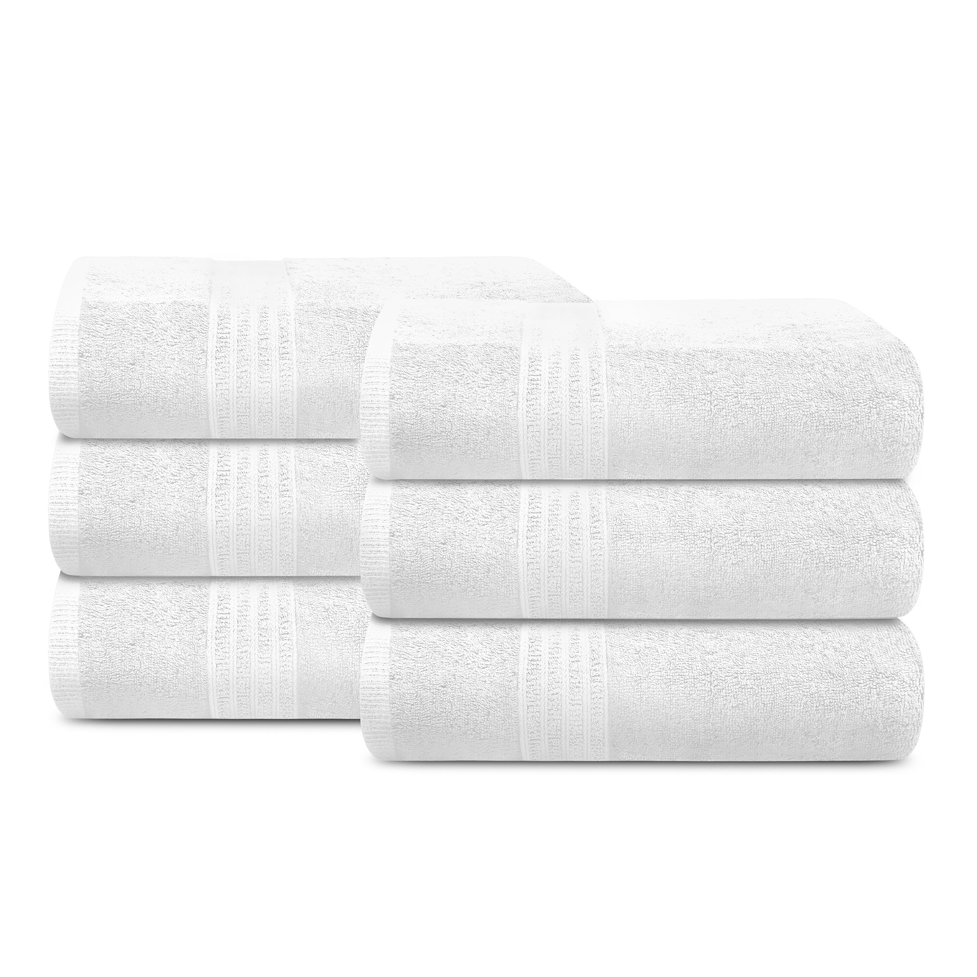 wide smile 2 Piece Bath Towel Set Coffee 1 Bath Towels and 1 Hand Towels Cotton Hotel Quality Super Soft and Highly Absorbent