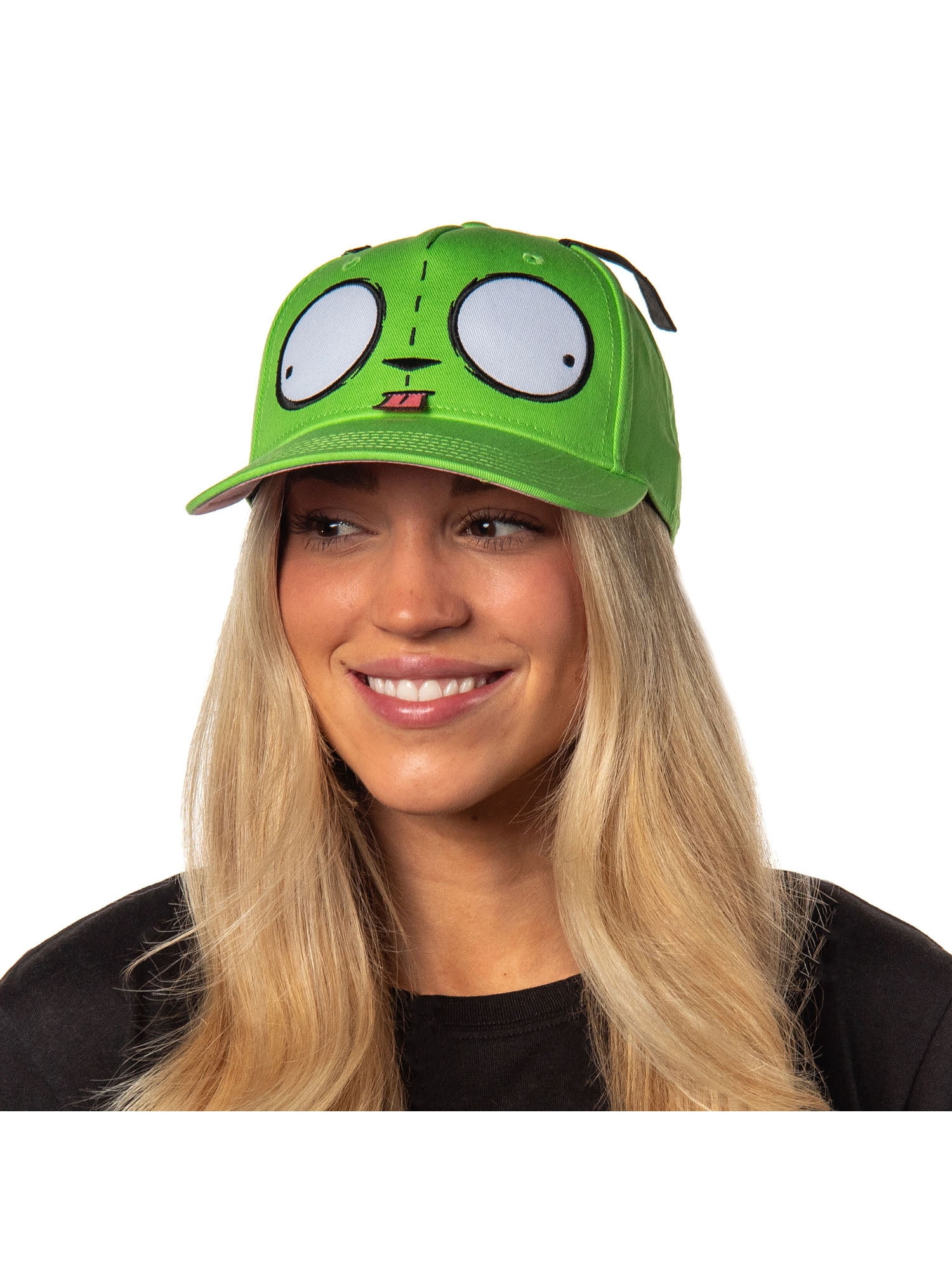 Nickelodeon Invader Zim Adult Gir Face with Ears Snapback Hat for Men and Women