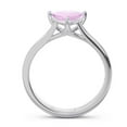 thumbnail image 4 of 2.00 Carat Trillion Cut Pink Sapphire Gemstone Lovely Bridal Ring for Ladies Solid 14K White Gold Size 3.5 by Diamond Capitals, 4 of 7