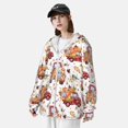 thumbnail image 3 of Rocae Watercolor Fall Breathable Sun Protection Hoodie Quick-Dry Lightweight Long Sleeve Hoodie Unisex Running Sports Shirt-XX-Large, 3 of 7