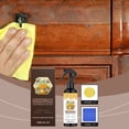 thumbnail image 4 of Beeswax Wood Furniture Polish, Timber Surface Wax, Nourish Grain Gloss Enhance Cabinet, Floor Wood Care 120Ml Brown, 4 of 8