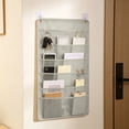 thumbnail image 4 of MMJ Wall Mounted File Organizer Hanging Document Storage Bag for Home Office School 19.69x14.76in, 4 of 6