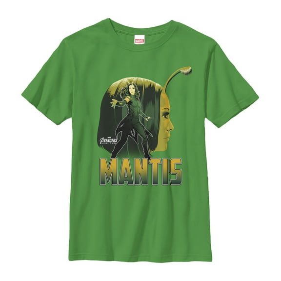 Boy's Marvel Avengers: Infinity War Mantis Portrait  Graphic Tee Kelly Green Medium