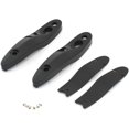 thumbnail image 1 of HUGFEGWE Pair ABS Motorcycle Turn Signal Extension Bracket License Plate Relocation Kit fits for Softail All Models 2000-2023(Except FXDR) (Black) U2537-4277, 1 of 9