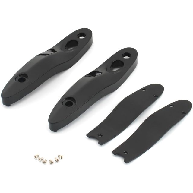 HUGFEGWE Pair ABS Motorcycle Turn Signal Extension Bracket License Plate Relocation Kit fits for Softail All Models 2000-2023(Except FXDR) (Black) U2537-4277