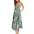 thumbnail image 6 of Loose Fit for Women Summer Fall Sleeveless Slip Scoop Neck Maxi Long Lounge Striped Dress Teen Girls Button 2025 Soft Comfy Clothing, 6 of 9