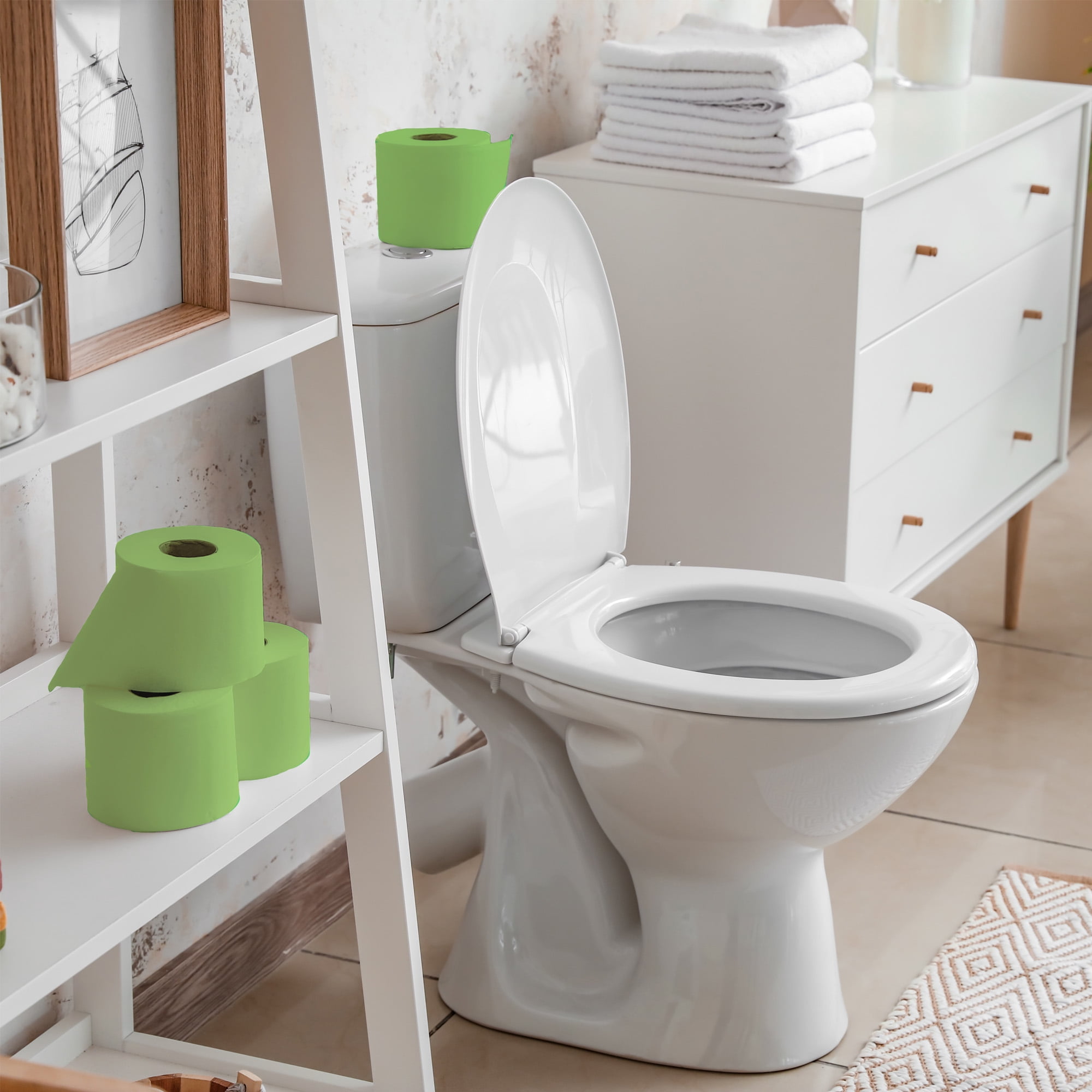 Renova Kelly Green Toilet Paper, 12 Rolls, 140 Sheets Per Roll
