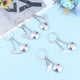 thumbnail image 4 of 4pcs llaveros creativos de metal zapatos deportivos de fútbol llaveros decoración colgante colgante llaveros de regalo para mujeres hombres, 4 of 5