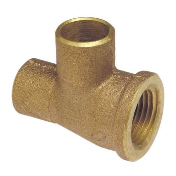 Nibco Tee,Cast Bronze,3/4" Tube,CxFNPTxC 714 3/4