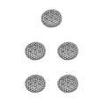 thumbnail image 1 of Injueey Cojín multifuncional para máxima comodidad y soporte adecuado para diversas ocasiones, como oficinas Cojín de invierno black trigon Type2 NO2, 1 of 6