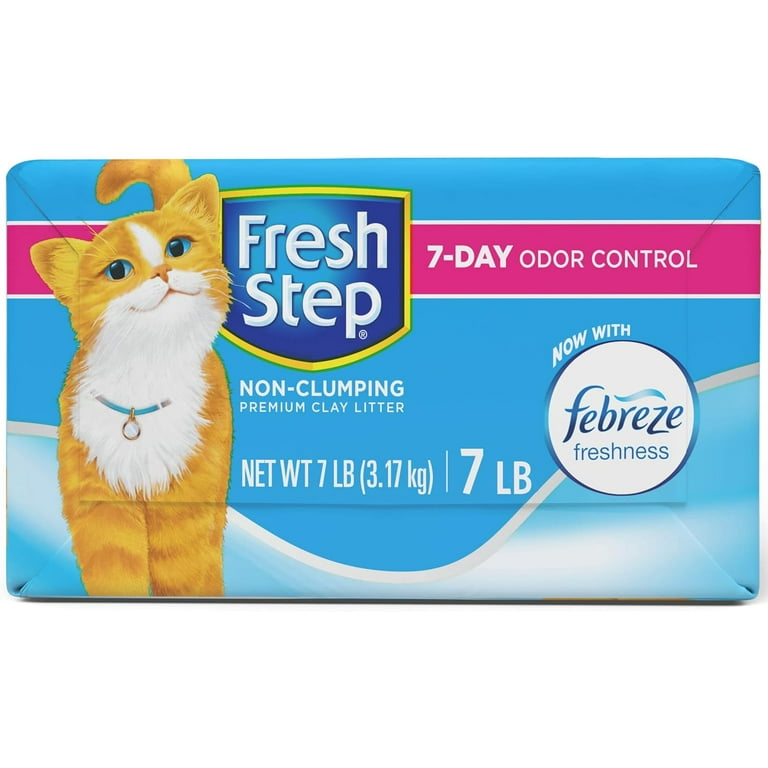 Fresh Step Natural Non-Clumping Clay Cat Litter, Long Lasting