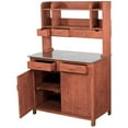 thumbnail image 4 of Leisure Season Outdoor Wood Kitchen Prep Station in Medium Brown, 4 of 5