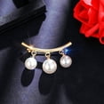 thumbnail image 5 of Ayyufe Fashion Women Faux Pearl Dangle Brooch Pin Cardigan Shawl Clip, 5 of 7