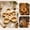 Multicolor C, variant on Christmas Serving Tray Wooden Divided Compartment Shaped Design For Holiday Snack Food Display