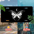 thumbnail image 5 of 1 Pcs 2D Flat License Plate Covers & Frames, Butterfly For Decorative Front, Waterproof For Decoration Aluminum License Plate Covers & Frames Cover For Men Women, 12" X 6", 5 of 6