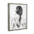 thumbnail image 3 of Stupell Industries Butterfly on Girl's Back Animals & Insects Painting Gray Floater Framed Art Print Wall Art, 17 x 21, 3 of 9