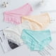 thumbnail image 1 of 3 Pcs/Lot Girls Lace Underwear Cute Knot Soft Breathable Briefs Young Girl Panties Solid girl Briefs Children ClothesRed16 He Qiyong unisex, 1 of 1