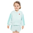 thumbnail image 2 of Wonder Nation Toddler Girls Full Zip Athletic Jacket, Sizes 12M-5T, 2 of 7