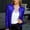Blue, variant on AOOCHASLIY Women Fall Tops Clearance Fashion Women Open Front Sequin Jacket Long Sleeve Short Blazer Casual Coat Tops